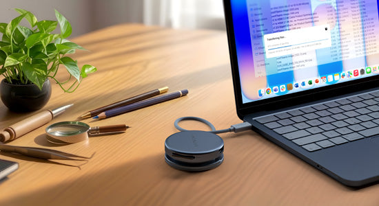 OntheGo 5-en-1 Adaptateur Multiport Indigo