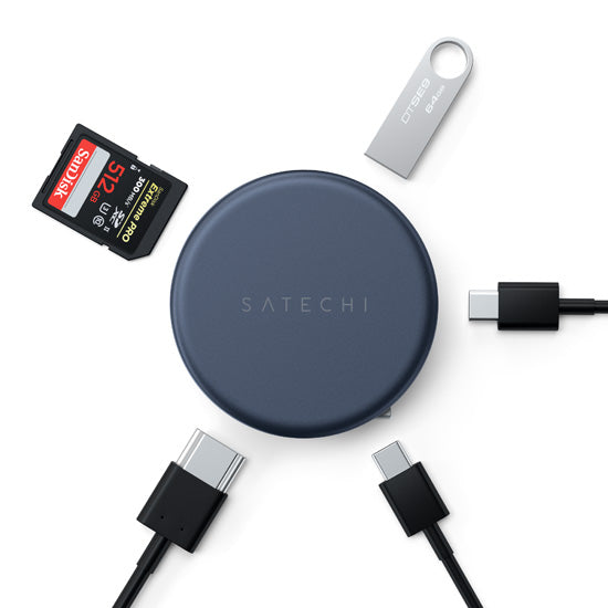 OntheGo 5-en-1 Adaptateur Multiport Indigo