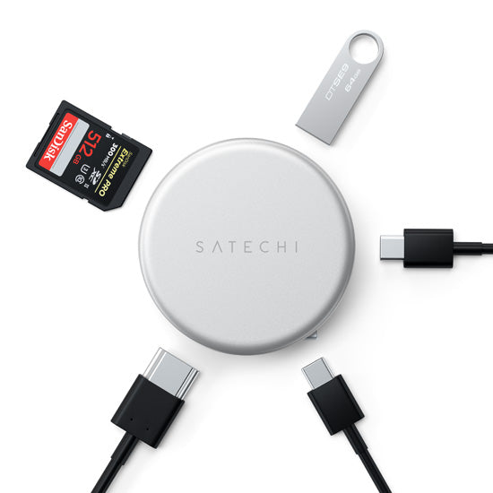 OntheGo 5-en-1 Adaptateur Multiport Silver