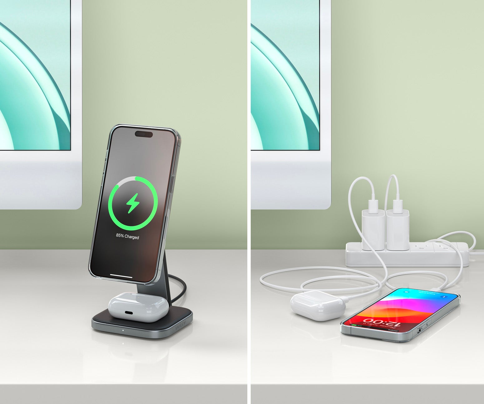 Charger Pliable sans fil 2-en-1 Qi2