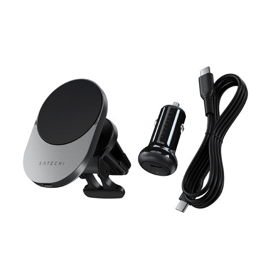 Chargeur de voiture sans fil Qi2 Space Gray
