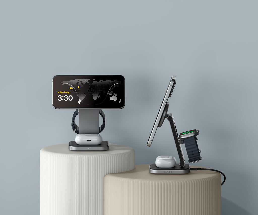 Charger sans fil pliable 3-en-1 Qi2