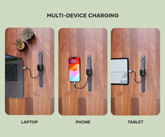 Câble de charge rapide USB-C Apple Watch Space Gray