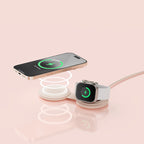 Chargeur sans fil OnTheGo 2-en-1 Rose
