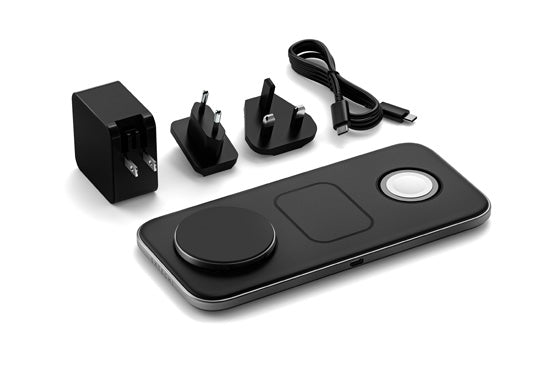 Station de charge sans fil Qi2 TRIO Noir