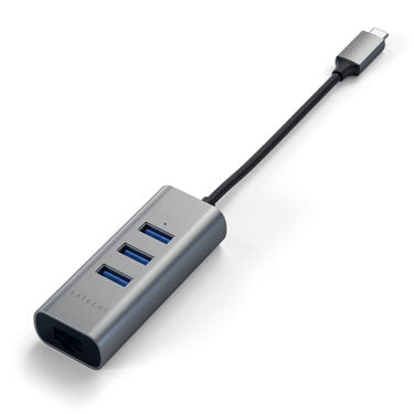 Multiports USB-C Aluminium 2-en-1 Space Gray