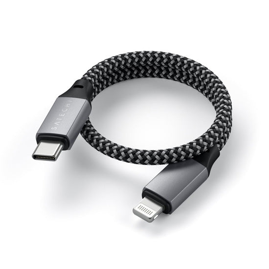 Câble USB-C vers Lightning (0,25 m) Gris