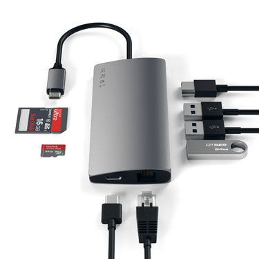 Multiports USB-C 4K et Ethernet V2 Space Gray