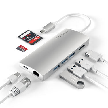 Multiports USB-C 4K et Ethernet V2 Argent