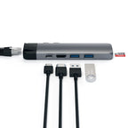Type-C Pro Hub With Ethernet & 4K HDMI Space Grey