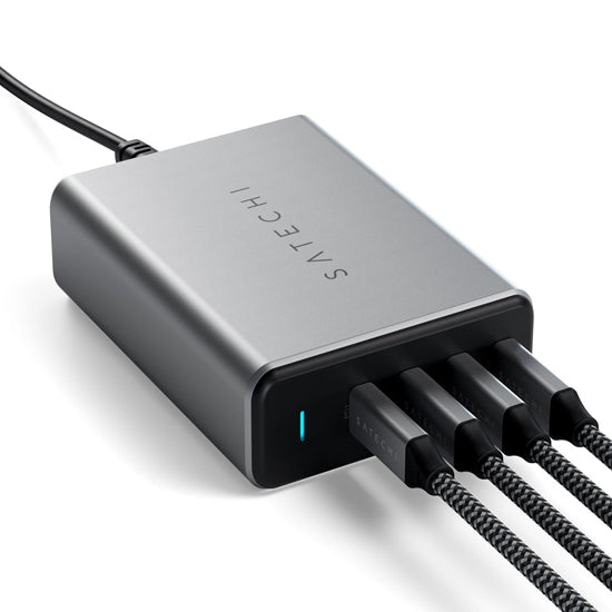 Chargeur 165W PD GaN 4 ports USB-C Space Gray