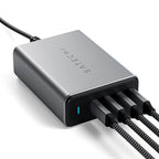 Chargeur 165W PD GaN 4 ports USB-C Space Gray