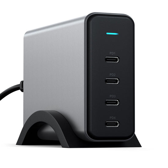 Chargeur 165W PD GaN 4 ports USB-C Space Gray