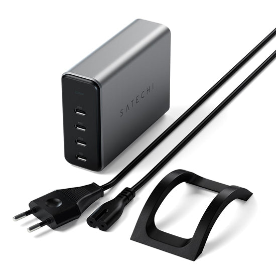 Chargeur 165W PD GaN 4 ports USB-C Space Gray