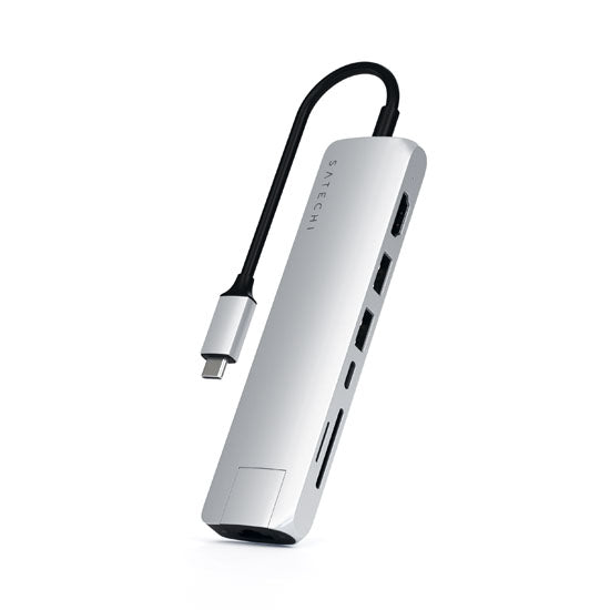 Multiports Slim avec Ethernet Argent