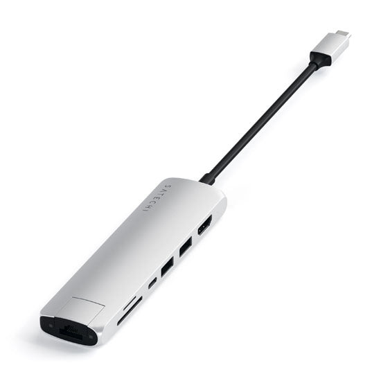 Multiports Slim avec Ethernet Argent