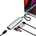 Multiports Slim avec Ethernet Argent
