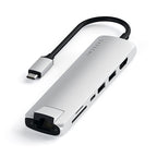 Multiports Slim avec Ethernet Argent