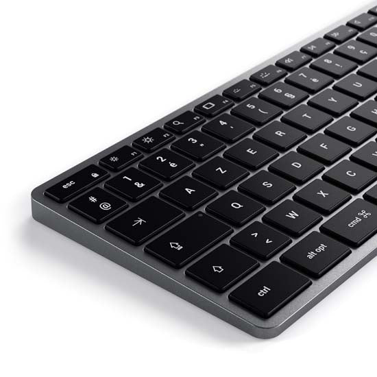 Clavier Slim W3 filaire USB-C AZERTY - Space Grey