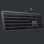 Clavier Slim W3 filaire USB-C AZERTY - Space Grey