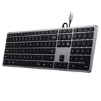 Clavier Slim W3 filaire USB-C QWERTY - Space Gray
