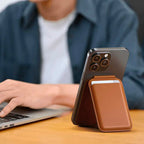 Support Wallet MagSafe Marron