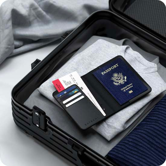 Étui passeport FindAll™ Noir