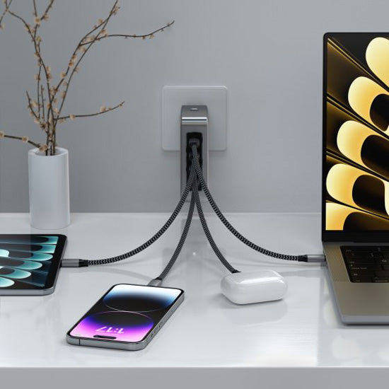 Chargeur de voyage 145W USB-C GaN Space Gray