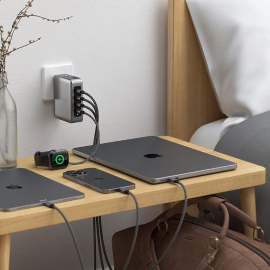 Chargeur de voyage 145W USB-C GaN Space Gray