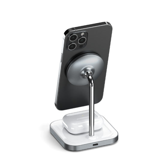 Stand de charge sans fil 2-en-1 Space Grey