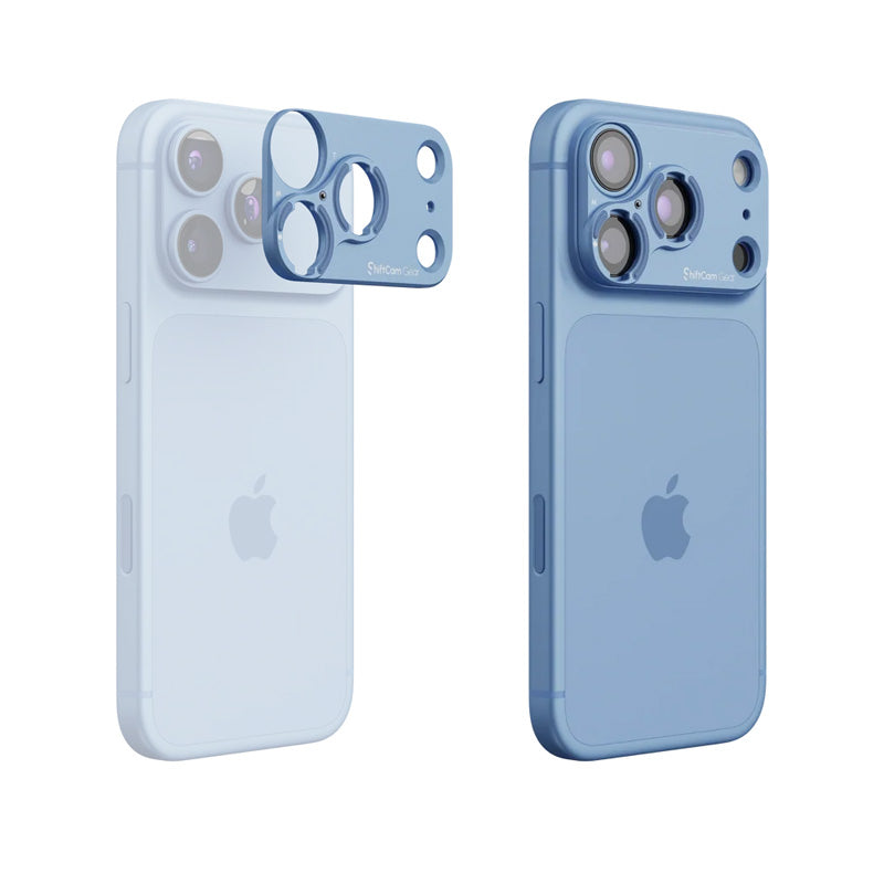 Stick-on Lens Mount iPhone 18 Pro Light Blue