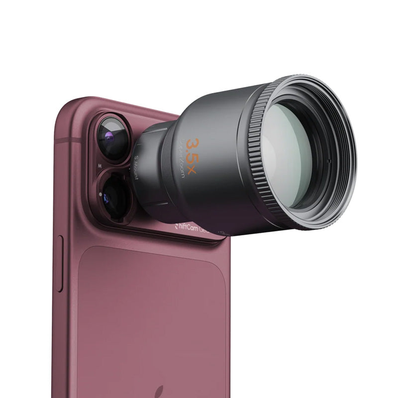 Stick-on Lens Mount iPhone 18 Pro Max Dark Cherry