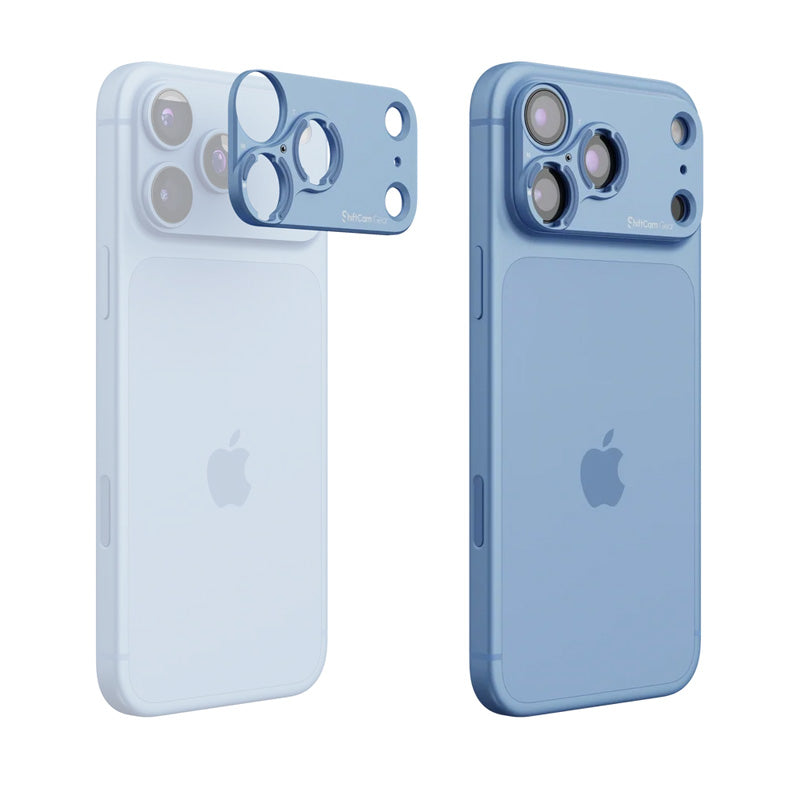 Stick-on Lens Mount iPhone 18 Pro Max Light Blue