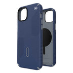 Presidio2 Grip Click-Lock iPhone 15 Plus/14 Plus Bleu/Gris