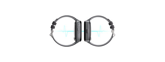 Montre Connectée pour SENIOR avec GPS Black/Silver