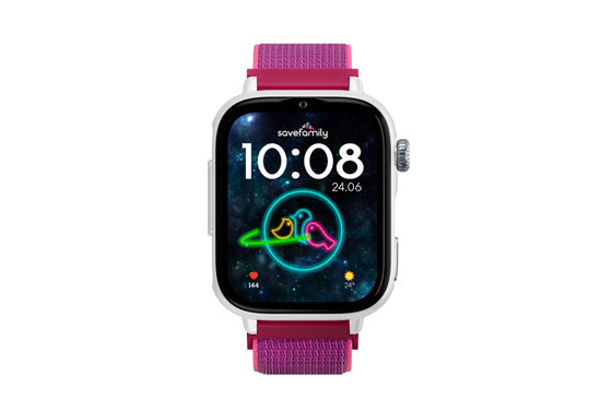 Montre connectée enfant SAVEWATCH PLUS 2 White/Frambuesa