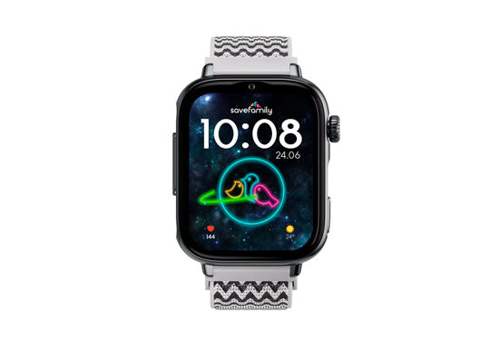 Montre connectée enfant SAVEWATCH PLUS 2 White/Zigzag