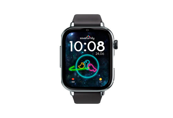 Montre connectée enfant SAVEWATCH PLUS 2 Silver/Black is black