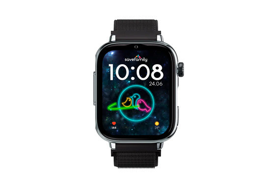 Montre connectée enfant SAVEWATCH PLUS 2 Silver/Black Night