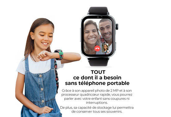 Montre connectée enfant SAVEWATCH PLUS 2 Silver/Ocean