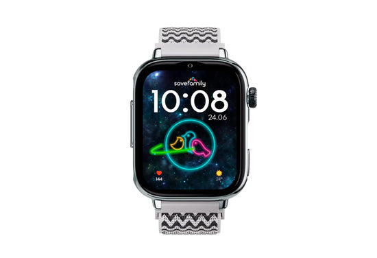 Montre connectée enfant SAVEWATCH PLUS 2 Silver/Zigzag