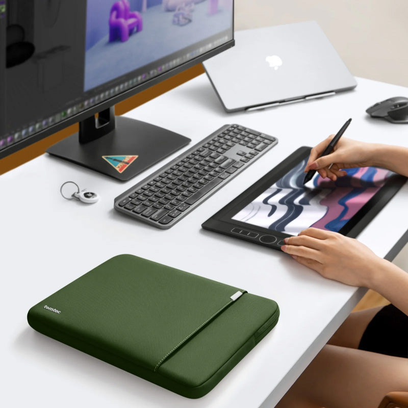 Housse Defender-A13 MacBook Pro 14" Vert