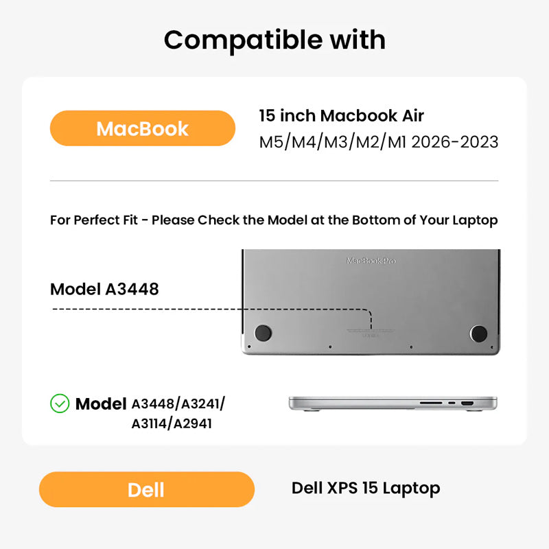 Housse Defender-A13 MacBook Air 15" Rose