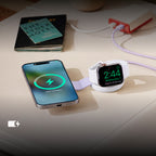 Butterfly SE 2-en-1 Qi2 MagSafe Chargeur Iridescent