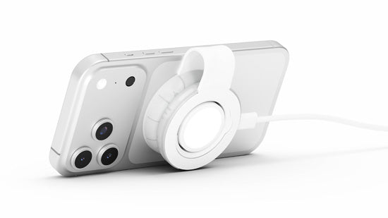Butterfly SE 2-en-1 Qi2 MagSafe Chargeur Glacial Translucide