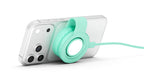 Butterfly SE 2-en-1 Qi2 MagSafe Chargeur Translucend Mint
