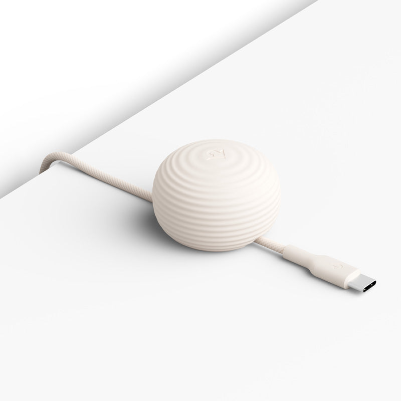 Câble CableStay USB-C (1,5 m) avec base lestée Dune