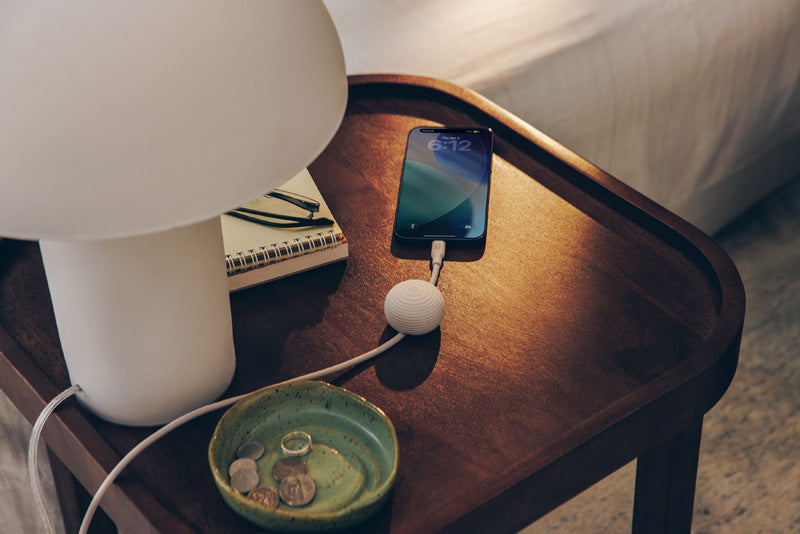 Câble CableStay USB-C (1,5 m) avec base lestée Dune