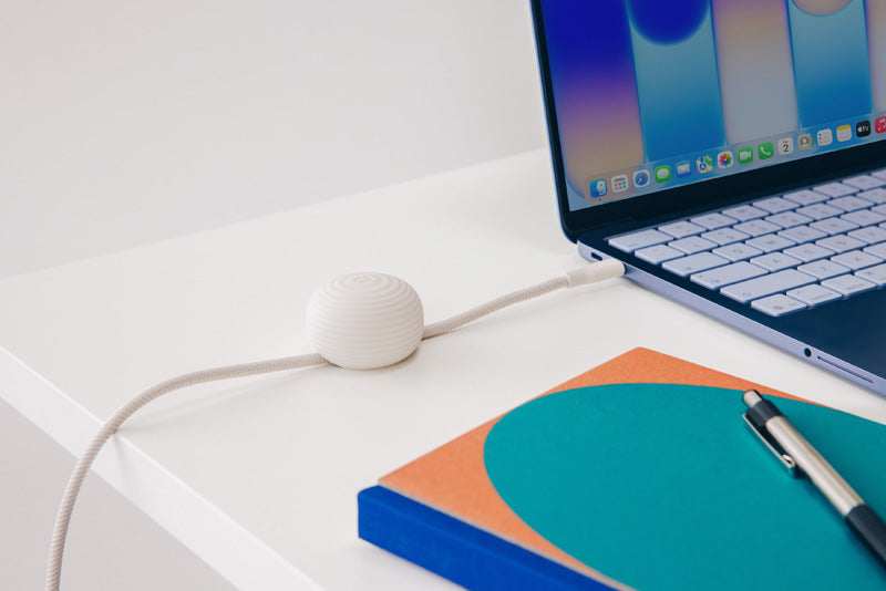 Câble CableStay USB-C (1,5 m) avec base lestée Dune