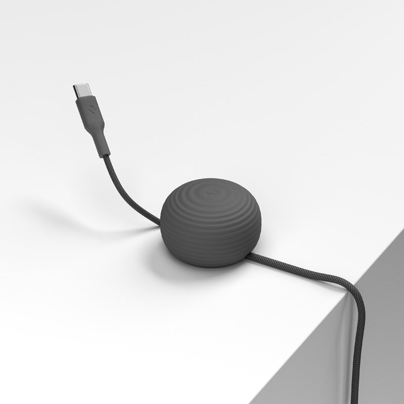 Câble CableStay USB-C (1,5 m) avec base lestée Slate
